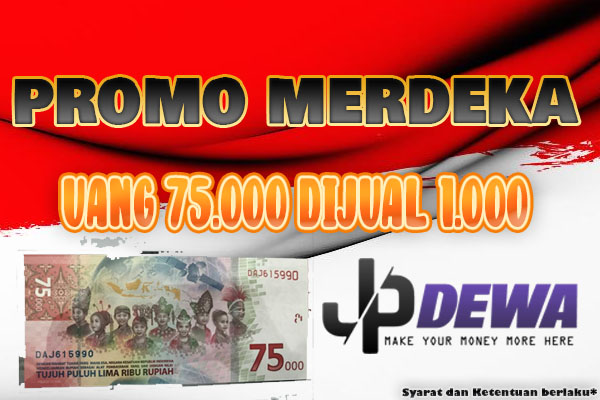 Promosi kemerdekaan tukar 1000 dapat uang baru 75,000