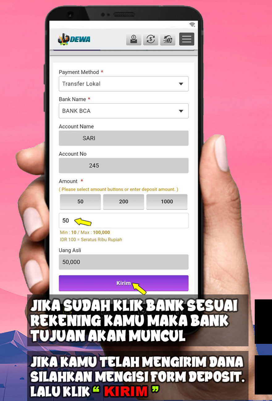 Cara Melakukan Deposit