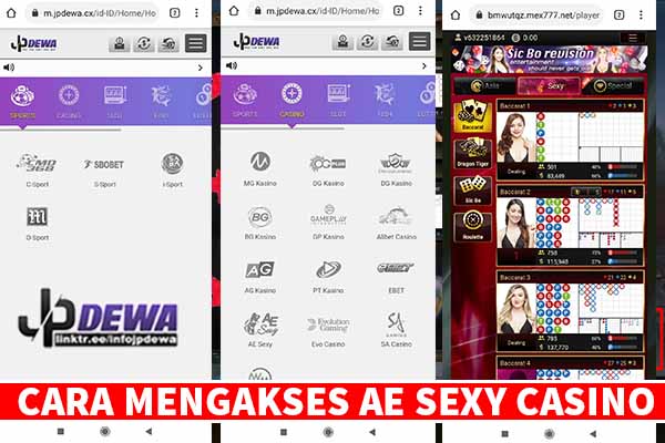 Infojpdewa - Cara Mengkses Provider AE SEXY CASINO