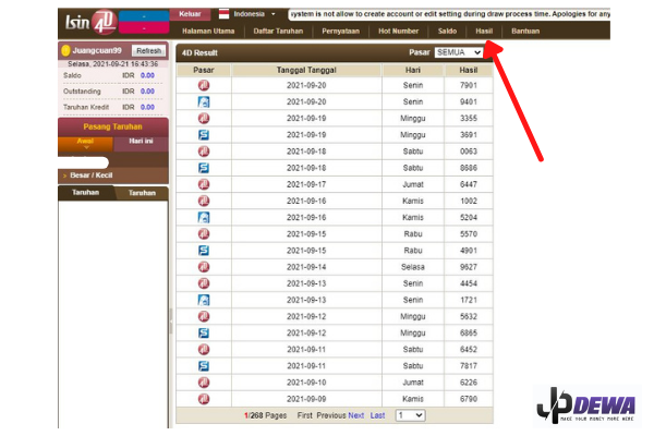 hasil togel 4d