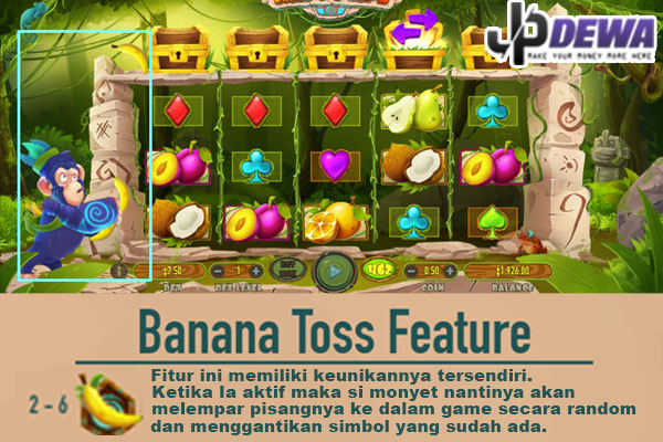 Penjelasan Fitur Banana Toss Slot Happy Ape - Infojpdewa