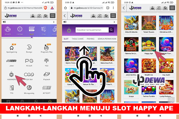 Langkah untuk mengunjungi slot game happy ape provider habanero - infojpdewa