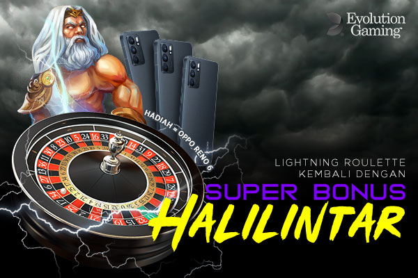 Lightning Roulette kembali dengan Super Bonus Halilintar