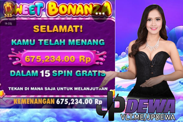 Menang Slot Sweet Bonanza di JPDewa 675rb