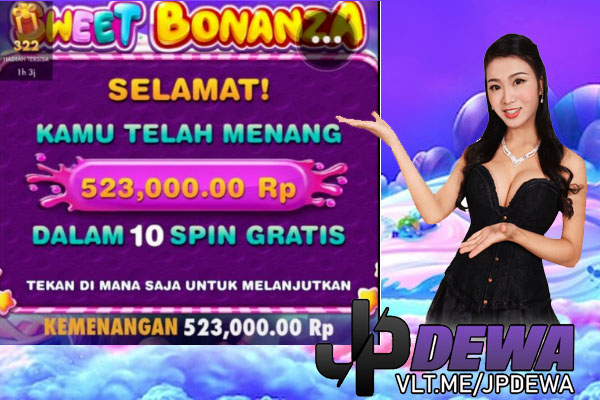 Menang Slot Sweet Bonanza di JPDewa 523rb